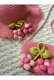 Girl's Straw Hat and Bag Set Pink Floral Summer Combination 3-9 Years Old - 6