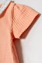 Bow-Tie, Short-Sleeved, Summer, Baby Girl Romper - 4