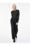 Long Sleeve Crew Neck Stone Knit Sweater - 2