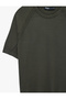 Regular Fit Viscose Blended Knit Detailed Crew Neck Short Sleeve Knitwear T-Shirt - 5