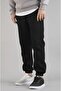 Men's Black Rubber Leg Summer Sweatpants - 2