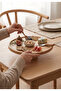 Arven - Bamboo Footed Serving Plate Fruit Cookie Cake Pastry Dessert Food Presentation Plate - 5