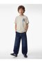 Cotton Short Sleeve Crew Neck Printed T-Shirt - 2