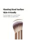5 Pcs Makeup Brush Set, Includes Blush, Foundation & Counter Brushes- Portable Travel Kit For - 2
