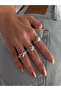 Curved Silver Heart Ring
