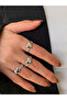 Curved Silver Heart Ring - 3