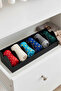 5 Compartments Belt Socks Jewelry Makeup Organizer Inside Closet Belt Organizer Organizer Black - 7