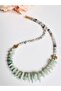 Aventurine Mix Blue Natural Stone Necklace 45 cm - 4