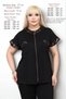 Large Size Women's Summer High Quality Viscose Mother Double Suit Short Sleeve Thin Jacket Pants with Zipper - 2