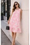 Patterned Floral Patterned Strap Dress - 3