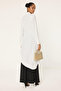 Oversize Asymmetric Shirt Collar Tunic - 2