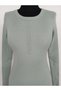 Merkez Seam Detail Corded Fabric Knitwear Women's Sweater - 3