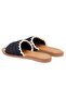 Women's Black Braided Slippers - 5