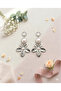 Non-Tarnish Steel Dangle Pearl Flower Model Long Large Earrings - 6.3 cm - 2