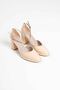Light Yellow Patent Leather Women's Heeled Shoes Tr18Ms04B - 4
