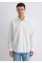 M0211623 Striped Shirt Regular Fit Men's Shirt White