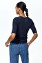 Ribbed silk-blend top - 3