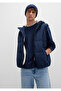 Hooded Navy Blue Puffer Vest Regular Fit / Regular Cut 0110455-82318 - 3