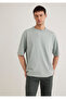 Green Basic T-Shirt Loose Fit / Loose Relaxed Cut 0612595-70148 - 2