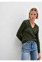 V Neck Khaki Sweater Slim Fit / Tight Cut 1710340-71551 - 2