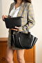 Original Large Tote Makeup Bag Luxury Soft Leather Mini Double Strap Hand, Arm and Shoulder Bag - 3