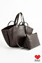 Original Large Size Tote Makeup Bag Luxury Soft Leather Double Strap Handbag, Shoulder Bag