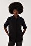 Mindy Women's 100% Cotton Woven Shirt Black - 2