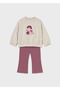 Baby Girl Floral Detailed 2-Piece Leggings Set