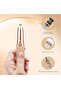USB Rechargeable Electric Eyebrow Trimmer, Painless Hair Remover, with LED Light - 6