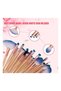20-Piece Foundation Concealer Eye Shadow Makeup Brush Set, Shell Design, Pink Gold - 4