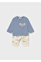 Newborn Boy Patterned 4-Piece Set - 2