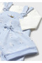 Newborn Men's Romper with Hat - 2
