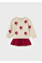 Baby Girl Knitwear Set with Skirt, 2-Piece Set - 3
