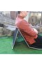 Foldable Prayer Mat with Backrest,Gray,110x55cm,Portable for Meditation