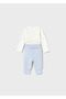 Baby Boy Tracksuit Set Sky Blue 4 Pieces - 3