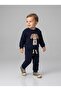 Baby Boy Lycra Dog Embroidered Top and Bottom Set