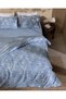 Jannie Single 100% Cotton Ranforce Printed Duvet Cover Set - Blue - 2