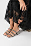Stylish Patent Leather Shiny High-Heeled Stone Slippers That Can Be Worn with Anything. - 2