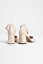 Beige Patent Leather Women's Heeled Shoes Tr08Ms11B - 6
