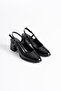Black Patent Leather Women's Heeled Shoes Tr18Ms17A - 4
