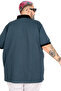 Mode XL Large Size Polo Classic T-Shirt 26555 Petrol Green - 5