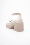 Women's Beige Patent Leather Ankle Boots Casual Shoes Tr06Ms01B - 9