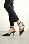 Women's Black Patent Leather Heeled Shoes Tr03Ms02A - 6