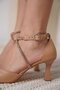 Stone Women's Nude Heeled Shoes Tr12Ms03D - 5