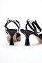 Women's Black Patent Leather Heeled Shoes Tr03Ms02A - 8