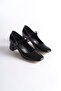 Black Patent Leather Heeled Women's Shoes Tr16Ms01A - 4
