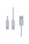 كابل شحن وبيانات 2 في 1 Budi (لايتنينج + مايكرو USB) بطول 1 متر - 2