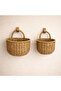 Double Rattan Hanging Basket - 4