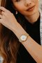 Yellow Steel Cord Women's Wristwatch Fm88210A-B 2 Years Warranty 3 Atm Water Resistant Gift Packed