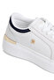 حذاء رياضي نسائي من Th Satin Platform Sn باللون الأزرق الداكن - 6
